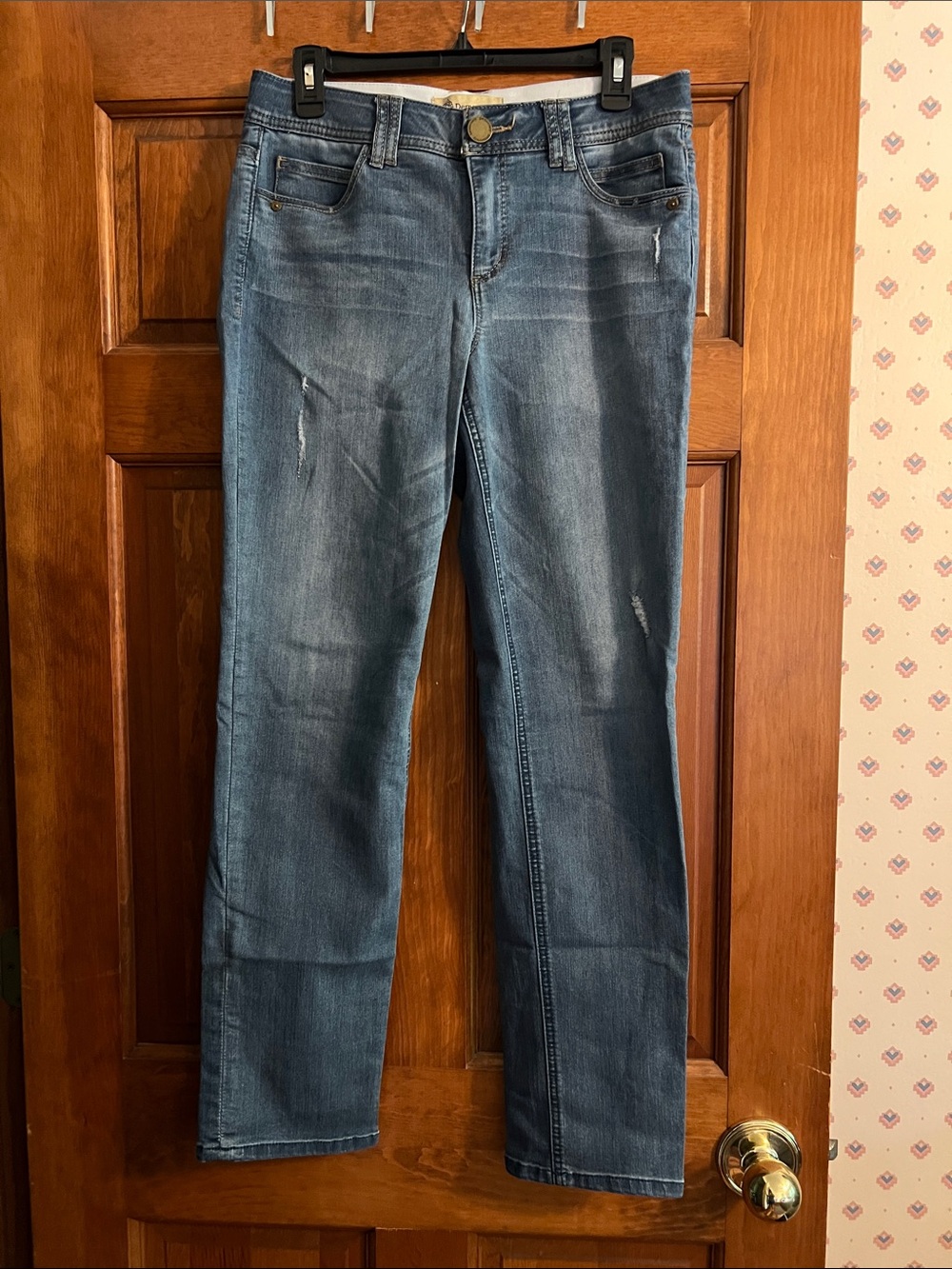 Classic Women's Blue Denim Democracy “Ab” Technology Jeans - Straight Leg